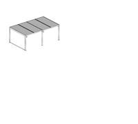 Tenda accessoria per pergola bioclimatica 3630 e 3660 antracite Antracite