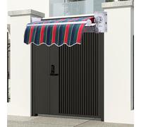 Tenda all'aperto ritrattabile manuale del patio con la manovella, tessuto resistente dell'acqua per il riparo del cortile