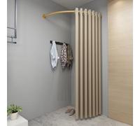 Tenda angolare per spogliatoio con aste dorate, divisore portatile per la privacy, per negozi di abbigliamento, teatri, guardaroba e spogliatoi dietro le quinte, soluzione elegante da appendere alla