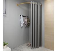 Tenda angolare per spogliatoio con aste dorate, elegante da appendere alla parete per negozi di abbigliamento, teatri, guardaroba e spettacoli dietro le quinte, divisorio portatile per la privacy per