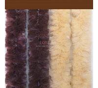 Tenda antimosche Moschiera Ciniglia Extra vellutata ø42 mm, Vari colori/misure, Porte esterne/interne, Divisori, Negozio, Camper ottima Schermatura 100% MADE in ITALY (140 x 230H cm, Corda e Marrone)