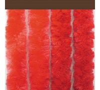 Tenda antimosche Moschiera Ciniglia Extra vellutata ø42 mm, Vari colori/misure, Porte esterne/interne, Divisori, Negozio, Camper ottima Schermatura 100% MADE in ITALY (80 x 220H cm, Rosso)