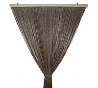 Tata Home Tenda Antimosche per Porta Finestra Moschiera a Pannello Modello Gabry in Corda di Poliestere Resistente Misura 120 x 220 cm Colore Marrone