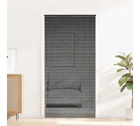 vidaXL Tenda Antimosche per Porte Grigio Scuro 100x200 cm bambù