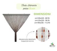 Tenda antimosche tenda porta anti insetti con perline BICOLOR