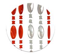 Tenda Antimosche Tenda Porta Finestra Ingresso Anti Insetti con Perline Bicolore