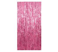 Tenda antipioggia per matrimoni, stanze, decorazione per feste di compleanno, sfondo da parete, multiuso, con nappe, nastro colorato, per feste, palcoscenico, eventi, oggetti di scena metallizzati