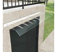 Tenda antipioggia per porta d'ingresso e finestra, copertura esterna in policarbonato, 50 x 120 cm