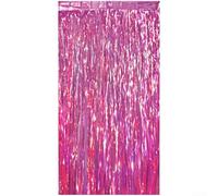 Tenda antipioggia sfumata di colore per compleanno e decorazione per feste di nozze, realizzata in robusto materiale PET con supporto per il miglioramento del luogo (1 x 2 m rosso rosa)