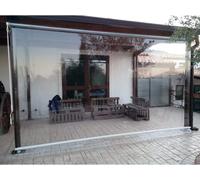 Tenda Antipioggia Trasparente in Cristal a caduta in Pvc impermeabile al 100%