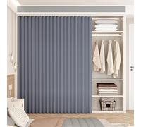 Tenda antipolvere per armadietti da cucina, pieghevole, facile da installare, per armadietti, bagno, lavatrice (blu L 160 x A 200 cm)