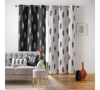 Tenda arredo 1 pannello con borchie Douceur d'Intérieur 140x240 cm 3344