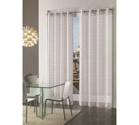 Tenda arredo Scritto L 140 x H 280 cm grigio Grigio