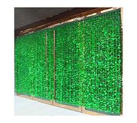 Tenda artificiale in bambù - decorazione verde filtrante rampicanti, tende privacy per porte e patio, dimensioni personalizzate 100 x 200 cm - 20 fili, nappe divisorie ventilate