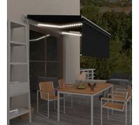 vidaXL Tenda Automatica con Sensore Vento Parasole 3,5x2,5 m Antracite