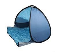 Tenda automatica per animali domestici con protezione UV, progettata per viaggiare con animali domestici, leggera e compatta con scomparti in rete (doppio blu)