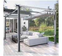 Tenda avvolgibile per pergola da esterno, impermeabile, trasparente, per gazebo da giardino, 0,5 mm, in PVC, arrotolabile, 130 x 250 cm (larghezza x altezza)