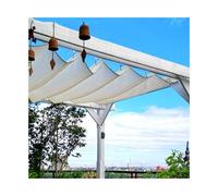 Tenda avvolgibile scorrevole a vela, tettoia flessibile per pergole, gazebo e tralicci, parasole regolabile (larghezza 0,4 m x lunghezza 0,4 m)