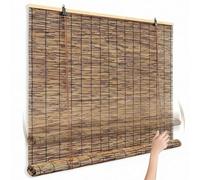 Tenda Bamboo e Tapparella Bamboo da Esterno - Arelle in Cannette Naturali per Finestre, Balcone e Giardino - Tenda a Rullo per Esterno Frangivista Ombreggiante, Privacy e Sole, Veneziane Su Misura