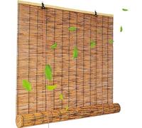 Tenda Bamboo Esterno Tapparelle Avvolgibili Bamboo Tende di Canna Vintage Cortina di bambù per Interni Esterno Tapparella in Bambu su Misura Oscurante Curtains Anti-UV Traspirante Blinds