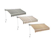 Linea Garden Friend T1372011/E, Tenda Barra Quadra profondità 200 cm, Lunghezza 250 cm, Rosso