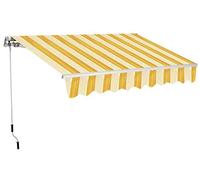 TENDA DA SOLE AVVOLGIBILE cm.400 x H.300 - giallo/bianco