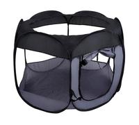 Tenda Box Per Cagnolini Cuccioli Recinto Cuccia Per Piccoli Animali Pop-Up Nero
