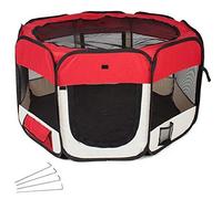 Tenda Box Per Cagnolini Cuccioli Recinto Cuccia Per Piccoli Animali Pop-Up Rossa