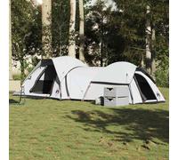 Tenda Campeggio 5 Persone Bianca Tessuto Oscurante Impermeabile