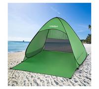 tenda campeggio Automatic Instant Pop Up Beach Tent Lightweight Outdoor UV Protection Camping Fishing Cabana Sun Shelter(Green S)