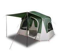 Tenda Campeggio Cabina 5 Persone Grigio Arancione Impermeabile con E-Port