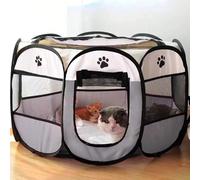 Tenda canile portatile pieghevole recinto ottagonale per cuccioli di cane, riparo facile da usare all"aperto per gatti e cani di grandi dimensioni 73*73*43 cm,91*91*58,114*114*58Poliestere