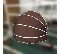 Tenda Cappottina da Sole per Esterno,Tenda a Ventaglio da Balcone Pieghevole,Tessuto per Tende da Sole,Tettoia per Porta,UV Protezione Solare Antipioggia,con Raccordi (100cm/39in,Brown)