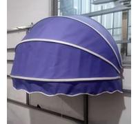 Tenda Cappottina da Sole per Esterno,Tenda a Ventaglio da Balcone Pieghevole,Tessuto per Tende da Sole,Tettoia per Porta,UV Protezione Solare Antipioggia,con Raccordi (120cm/47in,Purple)