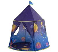 Tenda Casetta Gioco Bambini Capanna Castello Giocattolo in Tessuto 120x116 Blu