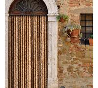 VERDELOOK Tenda Ciniglia da Sole 120x230 cm, Beige e Marrone, Fili: 27