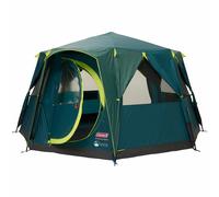 Tenda Coleman Octagon 8 Blackout Camping Glamping 8 Persone Tenda Scura Verde
