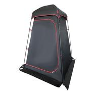 Tenda con doccia e WC, Tenda doccia esterna, tenda spogliatoio, toilette mobile portatile, da campeggio(Black)