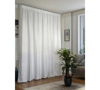 Tenda con fettuccia arricciatenda bianca - Tessuto filtrante per privacy - Pannello 200/280 cm - Per binari da 100 a 170 cm - Altezza da 180 a 295 cm - Modello Alessia - Misura 280x280 cm