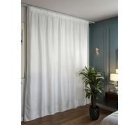 Tenda con fettuccia arricciatenda bianca - Tessuto filtrante per privacy - Pannello 200/280 cm - Per binari da 100 a 170 cm - Altezza da 180 a 295 cm - Modello Alessia - Misura 200x267 cm