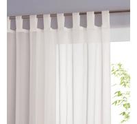 Tenda con finitura a patte, Limpo Bianco 140 x 180 cm