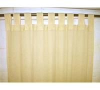 Tenda con passanti, 100% garza di cotone ecru 111,8 x 274,3 cm