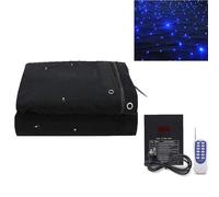 Tenda con stelle LED, sfondo luminoso, pieghevole, in velluto con cielo stellato, con controller per matrimoni, Natale e feste di compleanno, 3 m x 6 m