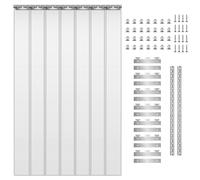 Tenda con striscia in PVC antivento Tenda per porta trasparente Tenda con isolamento termico morbido Decorazione per schermo con striscia sospesa per interni ed esterni