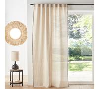 Tenda cotone/lino patte nascoste, Menorca Beige 140 x 350 cm
