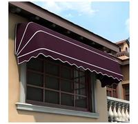 Tenda curva retrattile for porte e finestre - Tenda parasole pieghevole da esterno for ristoranti e negozi(Purple,90x60x60CM)