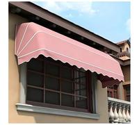 Tenda curva retrattile for porte e finestre - Tenda parasole pieghevole da esterno for ristoranti e negozi(Pink,145x80x80CM)