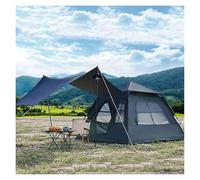 Tenda da auto, Tenda da campeggio doppia pop-up for esterni, oscuramento istantaneo for 4 persone, for famiglie, con vestibolo e telo antipioggia(Schwarz)