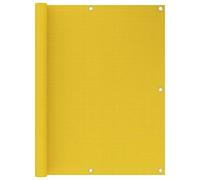 Tenda da balcone Giallo 120x400 cm in HDPE tenda da balcone resistente ai raggi UV e alla muffa, con occhielli in alluminio e corda inclusi per un facile fissaggio, lascia passare il vento