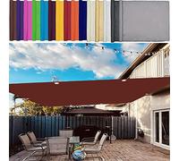 Tenda da balcone impermeabile 2 x 2,5 m, colore rosso scuro con protezione UV al 95%, senza fori, perfetta per giardino e spazi esterni, facile da installare con corde di montaggio